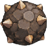 Spiked boulder